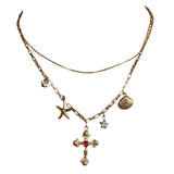 Mafia Mama Cross Necklace