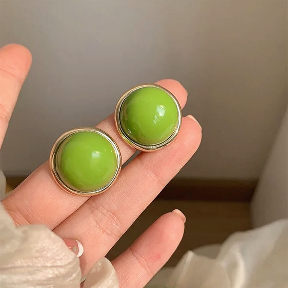 Forbidden Garden Glossy Stud Earrings