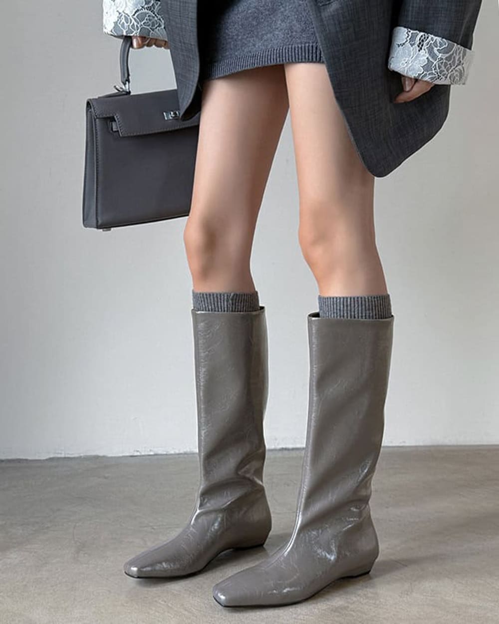 NY Rain Pointed Toe Wide Calf Boots