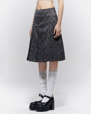 Gossip Team Polka Dot Pleated Skirt
