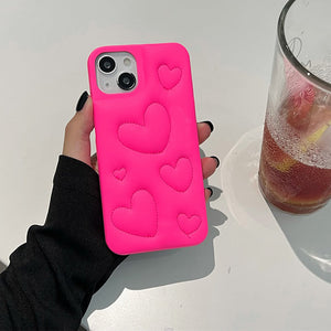 Heart Puffer iPhone Case