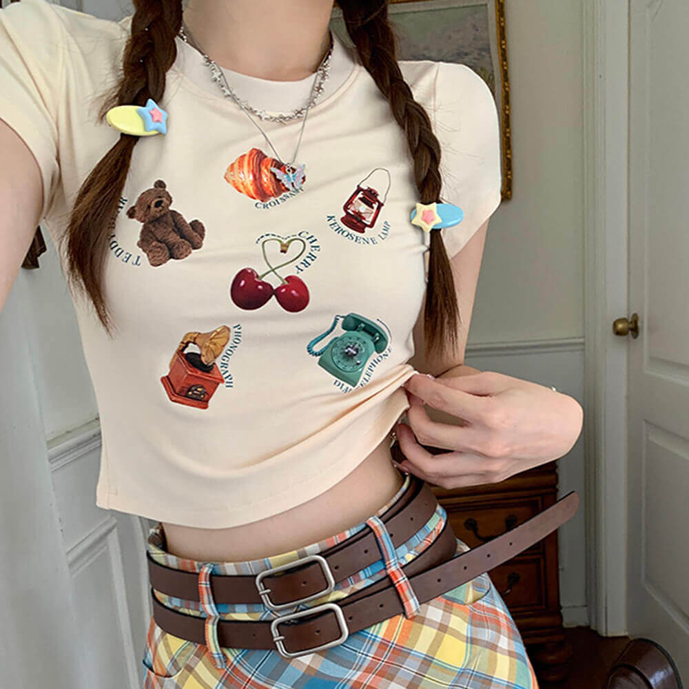 Kawaii Aesthetic Baby Tee