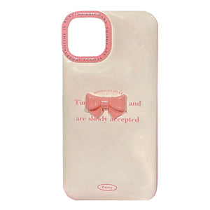 Korean Aesthetic Bow iPhone Case