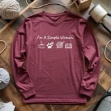 Simple Crocheter Long Sleeve T-shirt