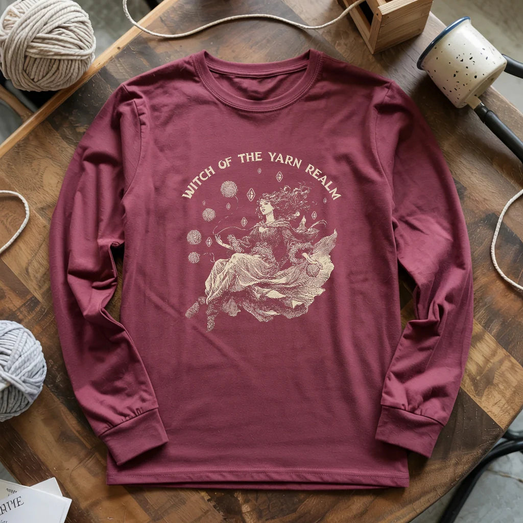 Witch Of The Yarn Realm Long Sleeve T-shirt