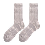 Metallic Ribbed Socks