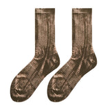 Tie-Dye Effect Ribbed Socks