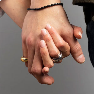 Minimalist Aesthetic Couple Rings