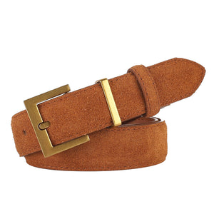 Minimalist Aesthetic Suede Belt