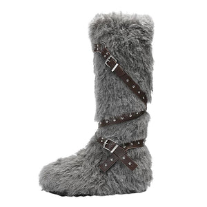 Moon Walk Furry Boots