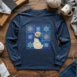 Crochet Snowman Long Sleeve T-shirt