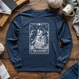 Knitter Tarot Card Long Sleeve T-shirt
