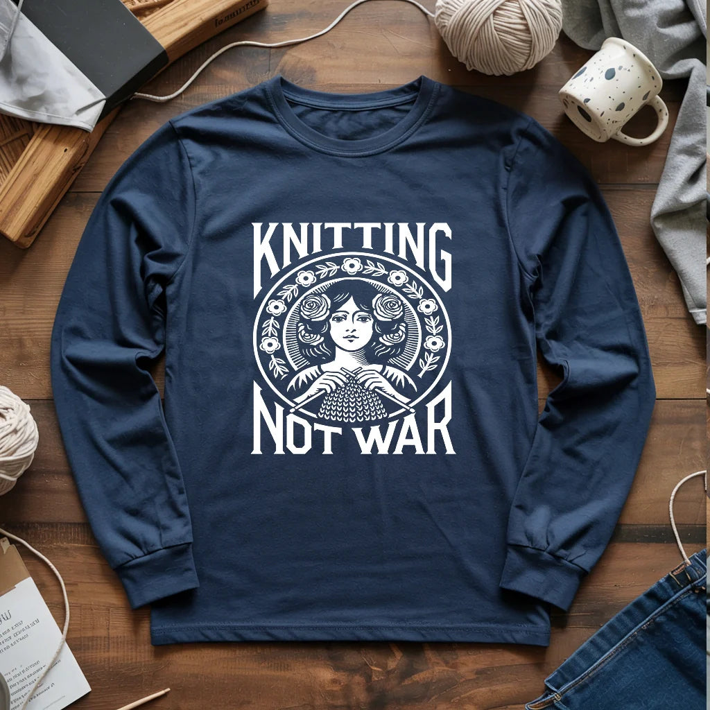 Knitting Not War Long Sleeve T-shirt