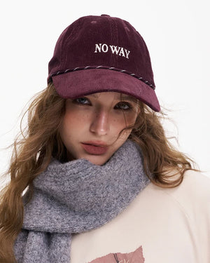 No Way Cord Baseball Cap