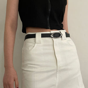 Oval Buckle Belt