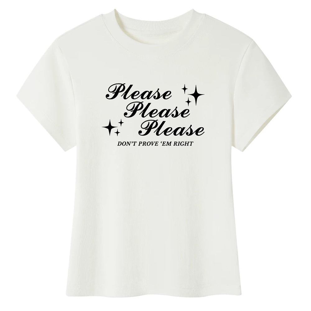 Please Don’t Y2K Baby Tee