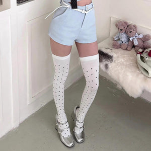 Polka Dot Over-the-Knee Stockings
