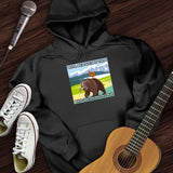 Chicken On A Bear Hoodie