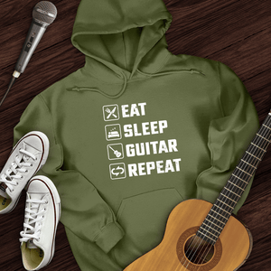 Eat, Sleep, Guitar, Repeat Hoodie