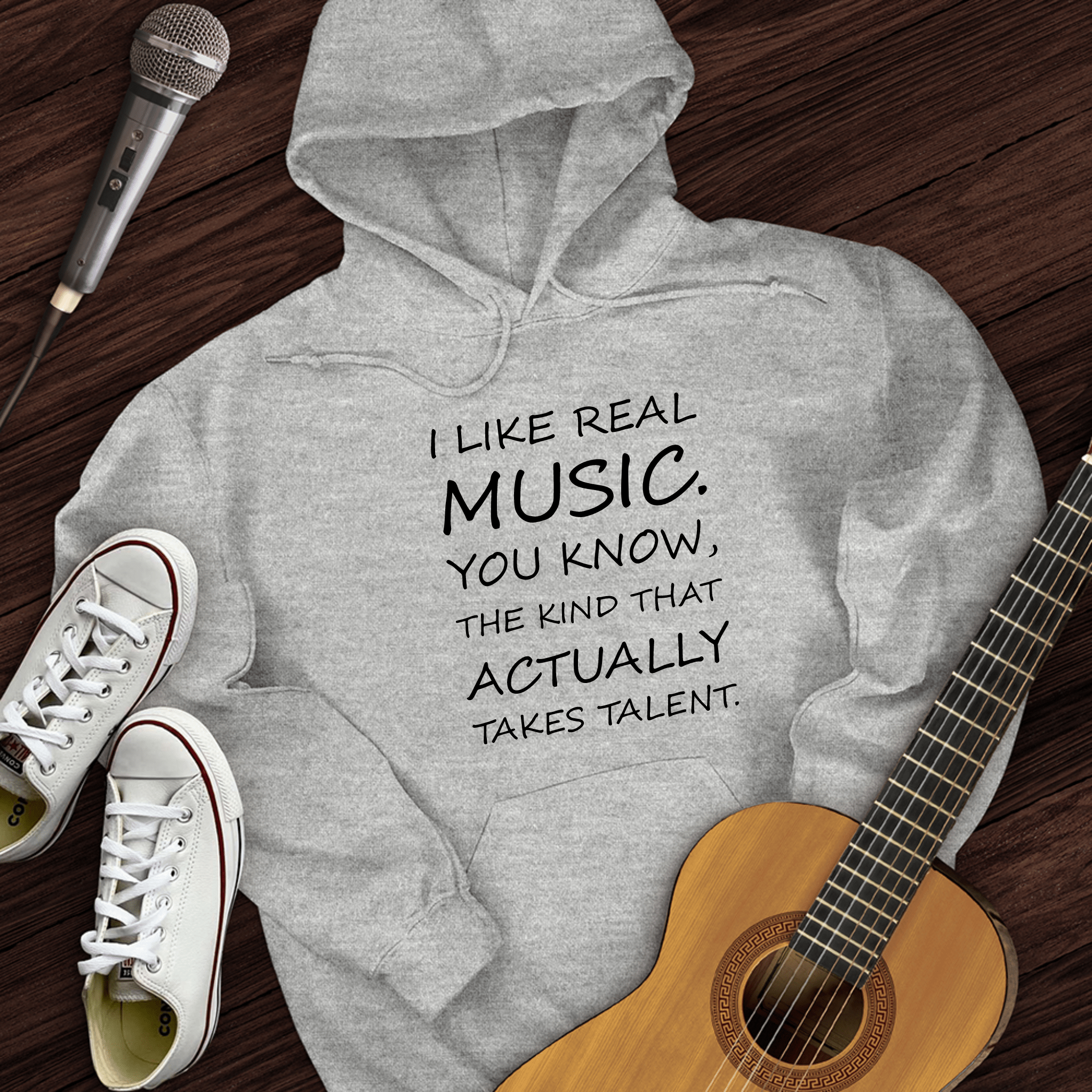 I Like Real Music Hoodie