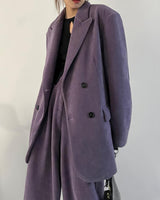 Drama Club Purple Blazer & Pants Set