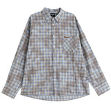 Soft Girl Plaid Button-Up Shirt