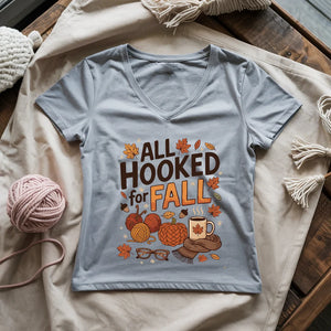 Hooked For Fall Lady V-neck