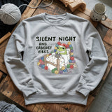Silent Night and Crochet Vibes Sweatshirt