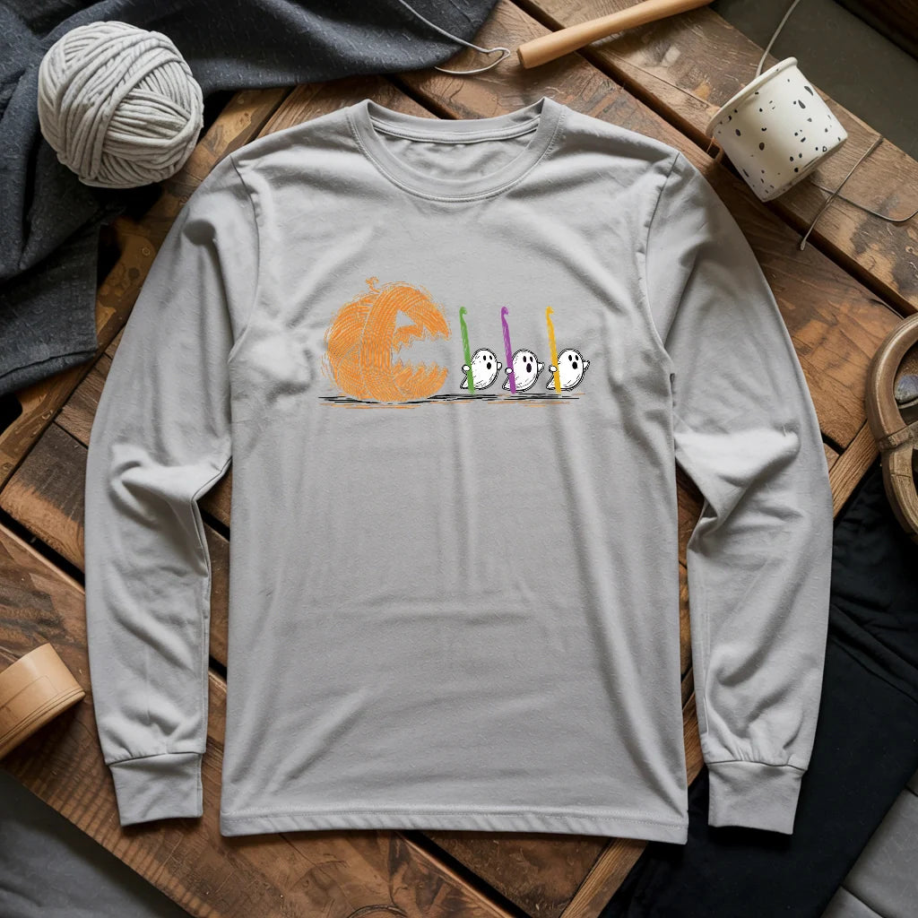 Spooky Yarn Muncher Long Sleeve T-shirt