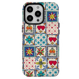 Sun & Heart Pattern iPhone Case