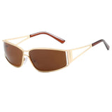 Glitch Mode Angular Wrap Sunglasses
