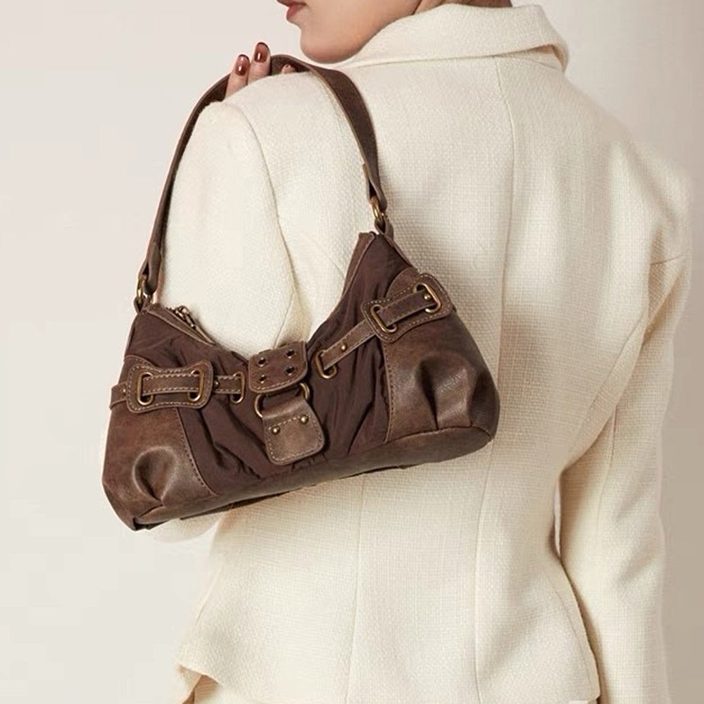 Y2K Western Baguette Bag